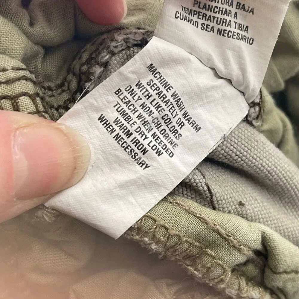 The Children's Place Kids Camo Drawstring Cotton Cargo Pants Green Brown Size 3T